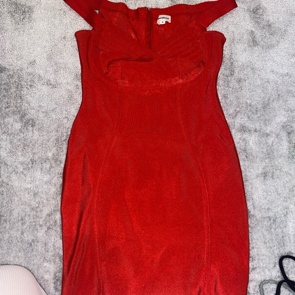 Red bandage dress